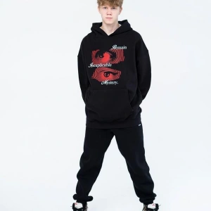 Unisex Remain Mystery Sweatshirt Hoodie Siyah