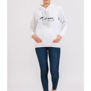 Unisex Renkli Kemal Atatürk Imzalı Kapüşonlu Sevgili Kombin Sweatshirt
