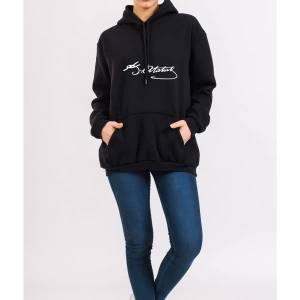 Unisex Renkli Kemal Atatürk Imzalı Kapüşonlu Sevgili Kombin Sweatshirt