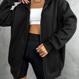 Unisex Renkli Oversize Kapüşonlu Fermuarlı Hırka