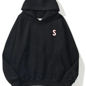 Unisex S Harfli Siyah Sweatshirt