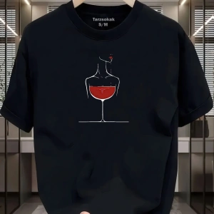 UNİSEX Şarap ve Kadın T-shirt