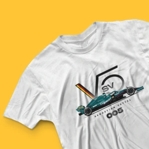 Unisex Sebastian Vettel  F1 Team Logo T-shirt