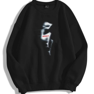 Unisex Shake By Bisiklet Yaka Sweatshirt Hoodie Siyah