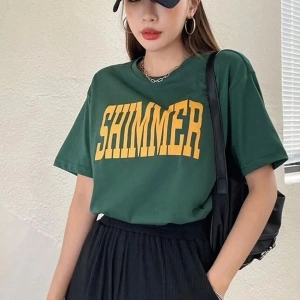 Unisex Shimmer Baskılı T-shirt