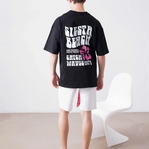 Unisex Siesta Beach Beyaz Tshirt