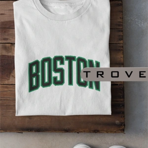 Unısex Siyah Beyaz Boston Baskılı Celtics % 100 Pamuk Tasarım T-shirt