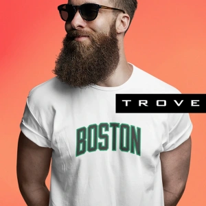 Unısex Siyah Beyaz Boston Baskılı Celtics % 100 Pamuk Tasarım T-shirt