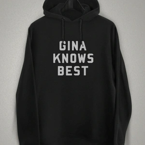 Unisex Siyah Brooklyn Nine- Nine Gına Knows Best Baskılı Sweatshirt