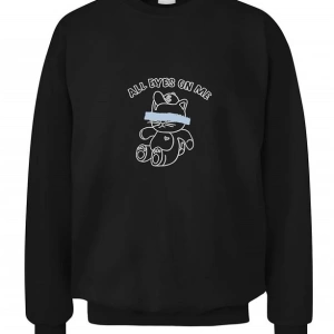 Unisex Siyah Bts All Eyes On Me Sweatshirt Siyah