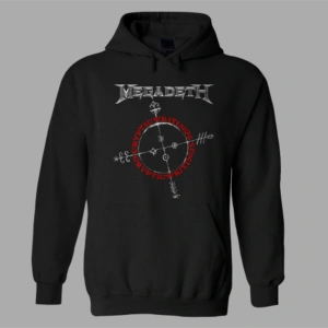 Unisex Siyah Megadeth Cryptical Writings  Hoodie