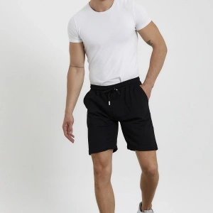 Unisex Slim Fitt Beyaz 2 Iplik Yazlık Ince Spor Şort