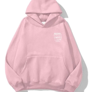 Unisex Social Introvert Sweatshirt Hoodie Pembe