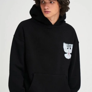 Unisex Solitude Sweatshirt Hoodie Siyah