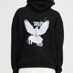 Unisex Solitude Sweatshirt Hoodie Siyah