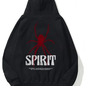 Unisex Spirit Sweatshirt Hoodie Siyah