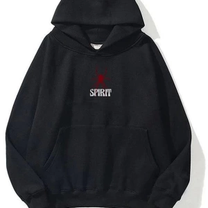 Unisex Spirit Sweatshirt Hoodie Siyah