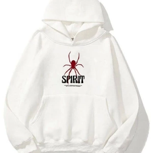 Unisex Spirit Sweatshirt Hoodie Siyah