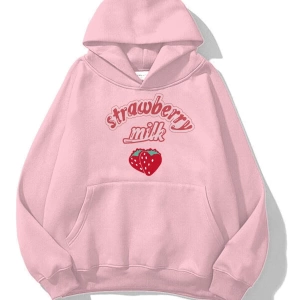 Unisex Strawberry Milk Sweatshirt Hoodie