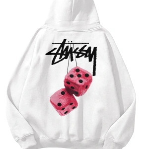 Unisex Stüssy Zar Sweatshirt Beyaz