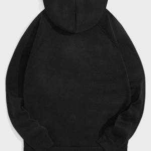 Unisex Super Baskılı Kapüşonlu Sweatshirt Beyaz