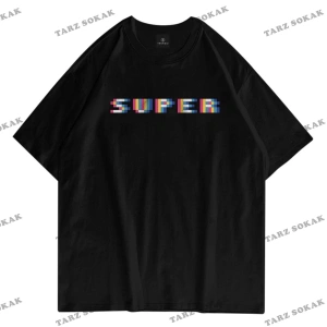 Unisex Super Pixel Siyah