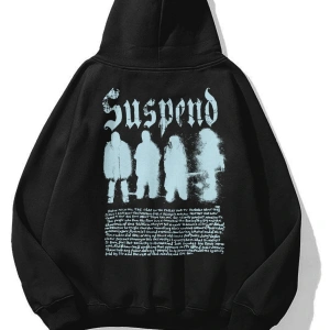 Unisex Suspend Sweatshirt Siyah