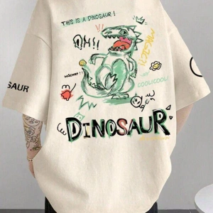 Unisex Tasarım Baskılı Oversize