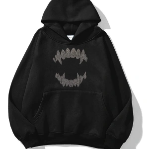 Unisex Teeth Sweatshirt Siyah