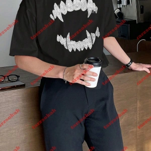 Unisex Teeth Tshirt Beyaz