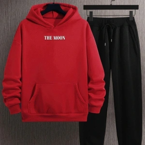 Unisex The Moon Baskılı Eşofman Takımı Kp-siyah-themoon-esh-siyah