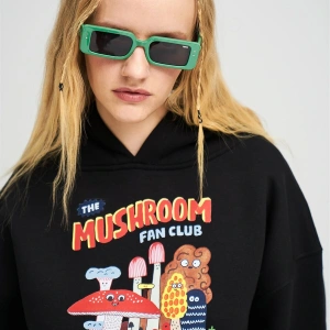 Unisex The Mushroom Fan Club Beyaz Sweatshirt
