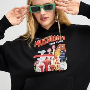 Unisex The Mushroom Fan Club Beyaz Sweatshirt Beyaz