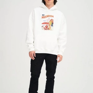 Unisex The Mushroom Fan Club Beyaz Sweatshirt Beyaz