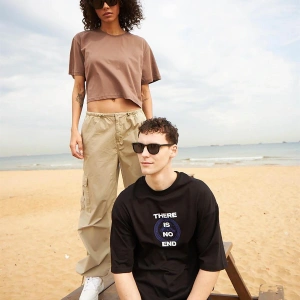 Unisex There Is No End Tshirt Siyah