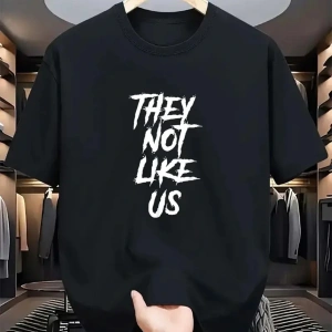 Unisex They Not Like Us Baskılı Oversize