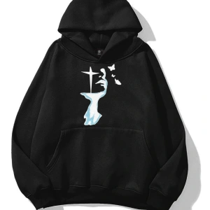 Unisex Tiny Butterfly Sweatshirt Siyah