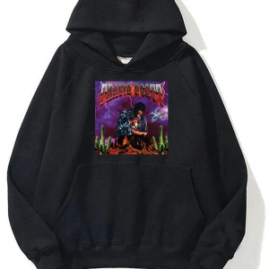 Unisex Travis Scott Cactus Siyah Sweatshirt