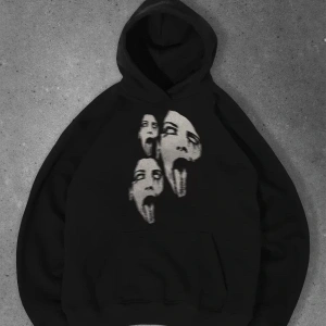 Unisex Triple Scream Sweatshirt Siyah