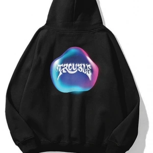 Unisex Trouble Sweatshirt Beyaz