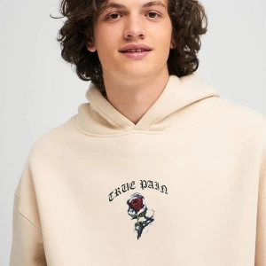 Unisex True Pain Sweatshirt Hoodie Gri