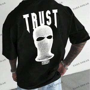 Unisex  Trust Baskılı Oversize
