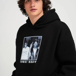 Unisex Trust Nobody Siyah Sweatshirt Siyah