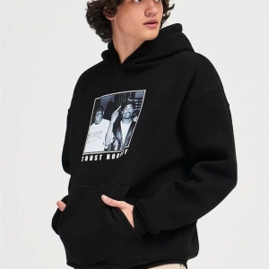 Unisex Trust Nobody Siyah Sweatshirt Siyah