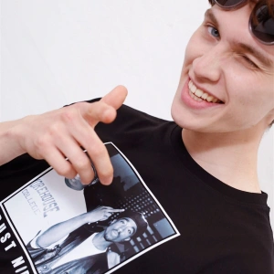 Unisex Trust Nobody Siyah Tshirt