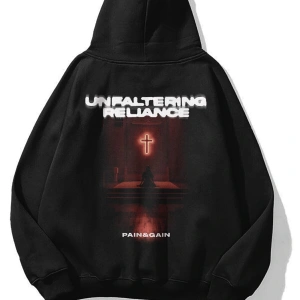 Unisex Unfaltering Sweatshirt Hoodie Siyah