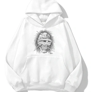 Unisex Utopia Psycho Travis Scott Sweatshirt Hoodie Beyaz
