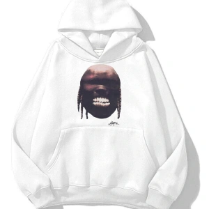 Unisex Utopia Teeth Travis Scott Sweatshirt Hoodie Beyaz