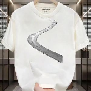 UNİSEX Uznu ince Bir yoldayım T-shirt