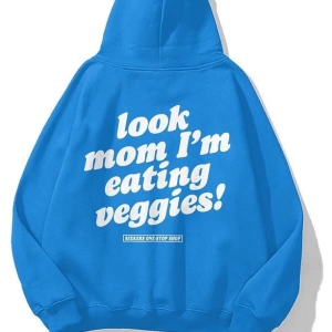 Unisex Veggies Sweatshirt Soft Mavi